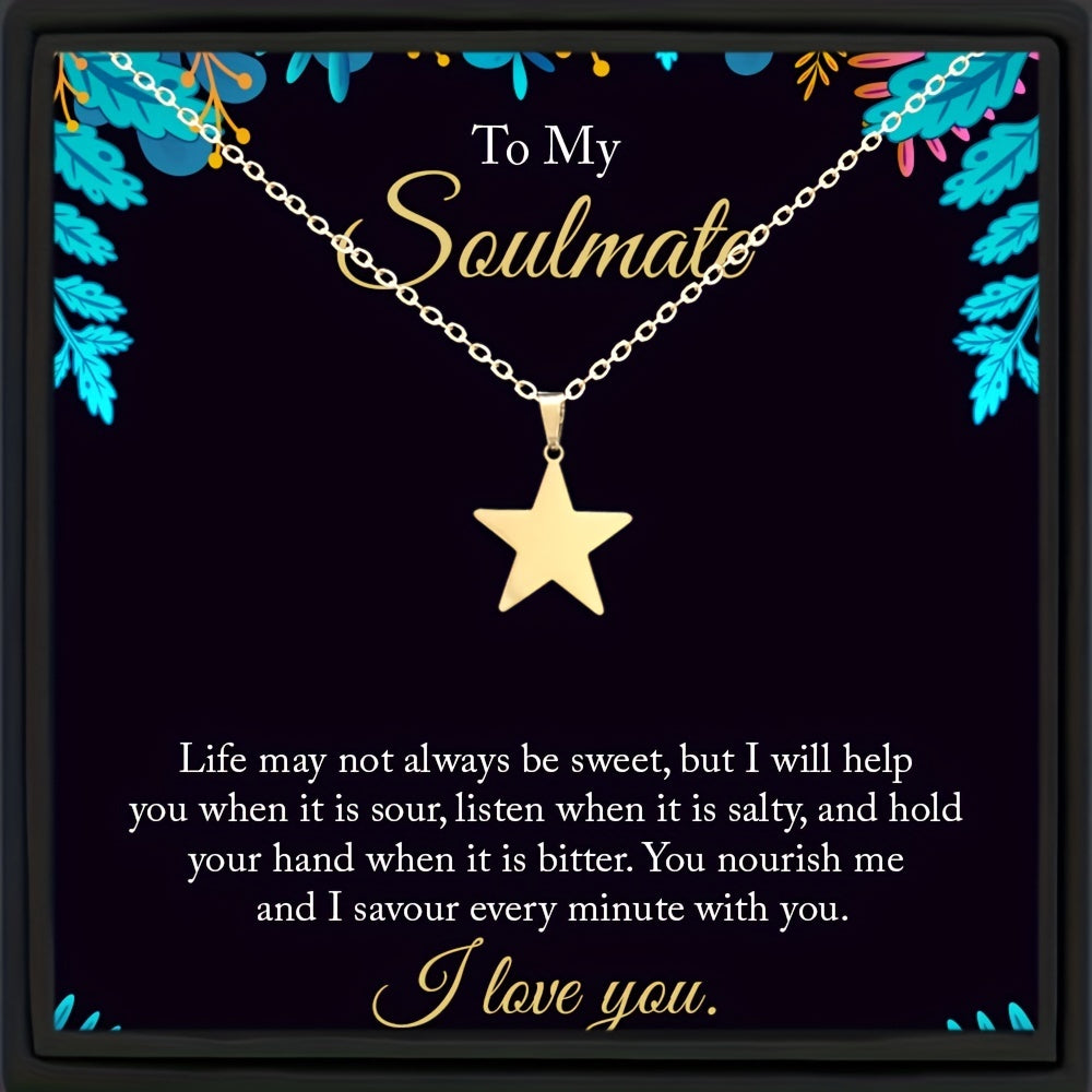 Girl's Stars Necklace Fairy Lucky Symbol Jewelry Romantic Daily Wear Gift