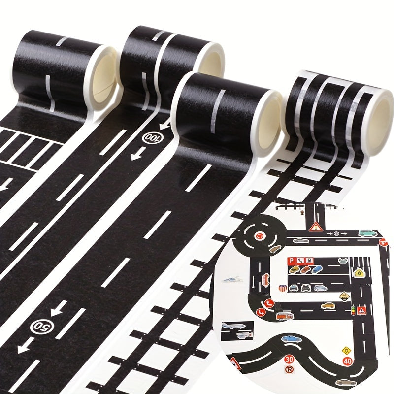 Transportation Railway Road Paper Tape DIY Scrapbook Sticker