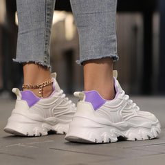 Women's Slip Resistant Chunky Sneakers Breathable Running Shoes