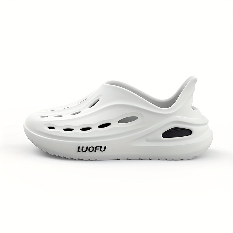 Men's Hollow Out Closed Toe Foam Clogs Non Slip Beach Sandals