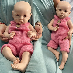 45 Full Body Platinum Silicone Unpainted Soft Reborn Doll Lifelike Waterproof