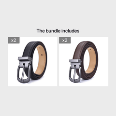 Solid Belt With Buckle For Jeans And Pants - Teenager Student