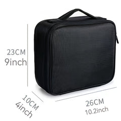 Makeup Organizer Case Professional Cosmetic Bag Storage Portable Brush Holder