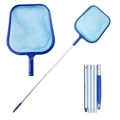 Pool Skimmer Net with 5 Sections Detachable Pole Leaf Skimmer Mesh Rake