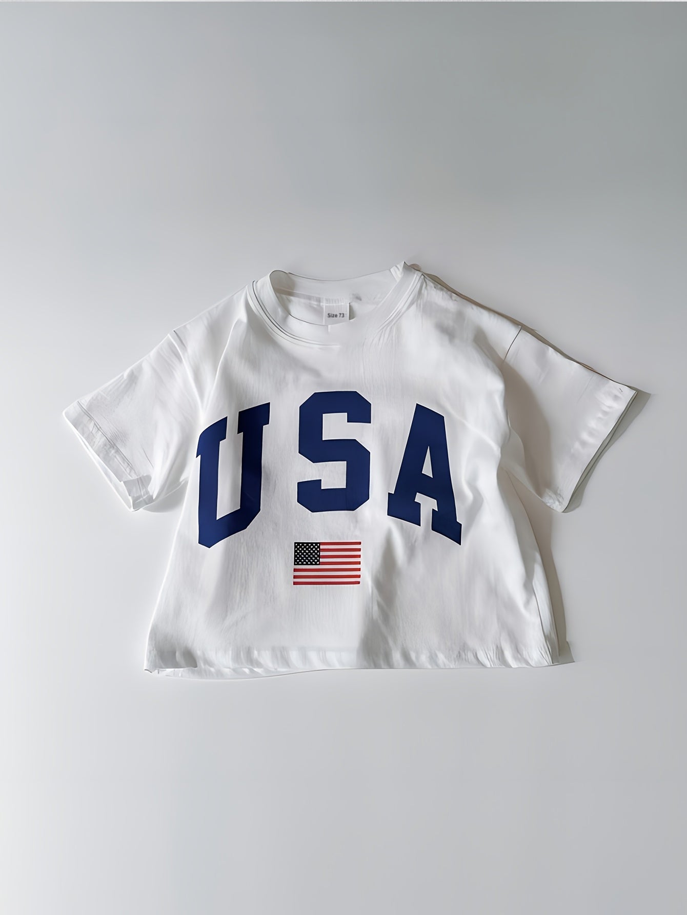 Baby Toddler Euro-American Short Sleeve T-shirt Top Summer Pullover
