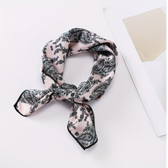 Vintage Bohemia Paisley Print Silk Square Scarf
