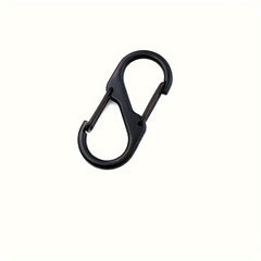 2pcs Zinc Alloy Camping Carbine Keychain S shape Anti theft Backpack Buckle