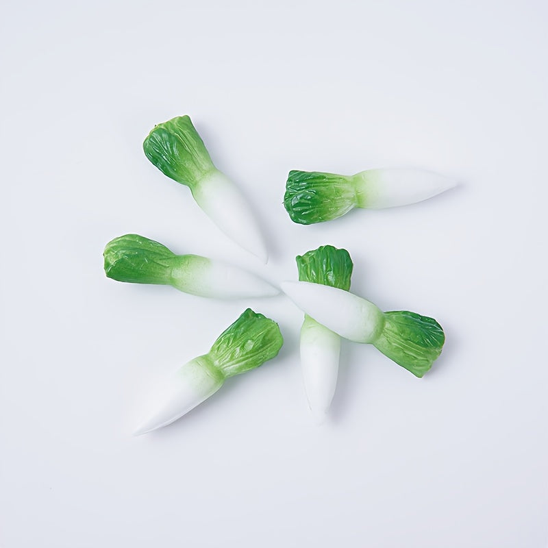 6pcs Miniature Peppers & Carrots for Dollhouse Kitchen DIY Play Mixed Colors