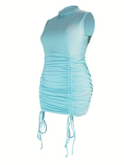 Sexy Dress Women's Plus Ribbed Slim Fit Dress