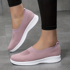 Women's Knit Sneakers Lightweight Low Top Casual Shoes