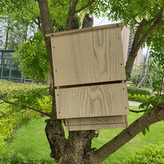Wooden Bat House Fairy Bird House Outdoor Decor Kit