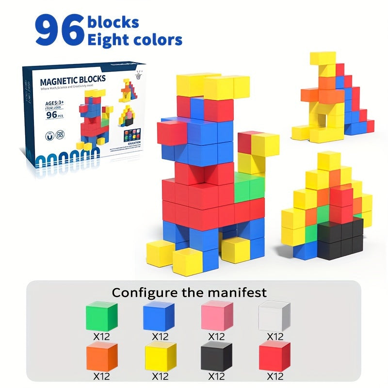 Magnetic Building Block Set for Kids 3+ Boys Girls DIY Creative Games