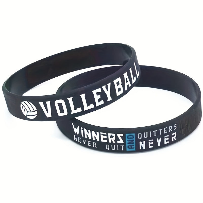 1Pcs 3Pcs Bball Believe You Can Victory Winners Never Quit Silicone Bracelet