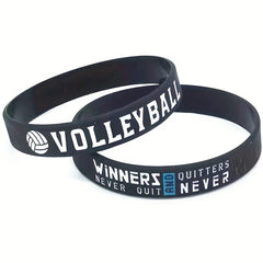 1Pcs 3Pcs Bball Believe You Can Victory Winners Never Quit Silicone Bracelet