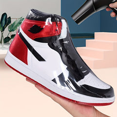 100pcs Clear PVC Heat Shrink Wrap Bags for Sneaker Books Shoes Household Storage