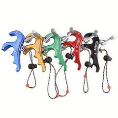 Adjustable 4 Finger Bow Release Aid with Caliper and Thumb Triggers