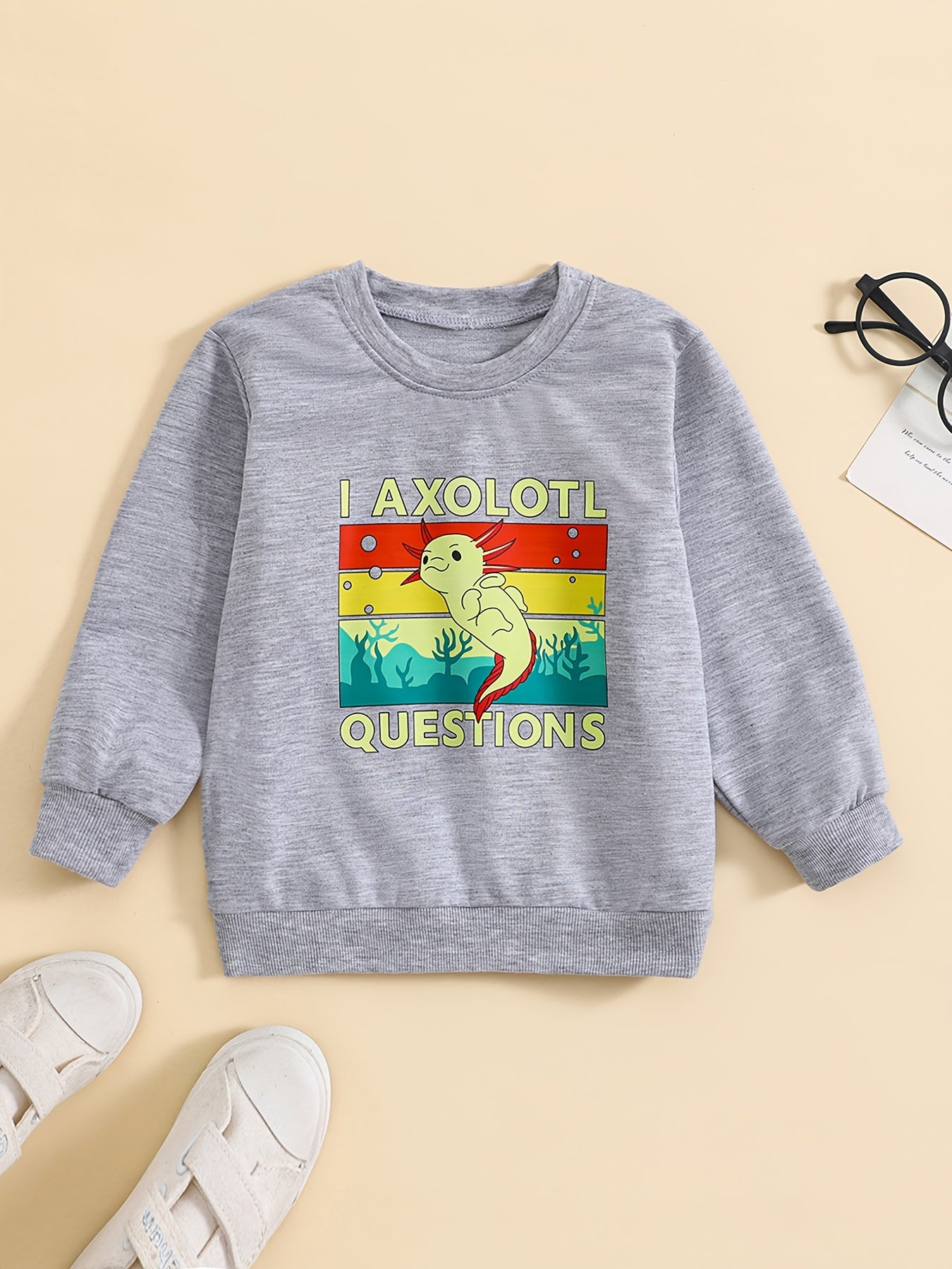 Boy's Printed Sweatshirt for Outdoor Play