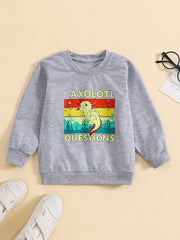 Boy's Printed Sweatshirt for Outdoor Play