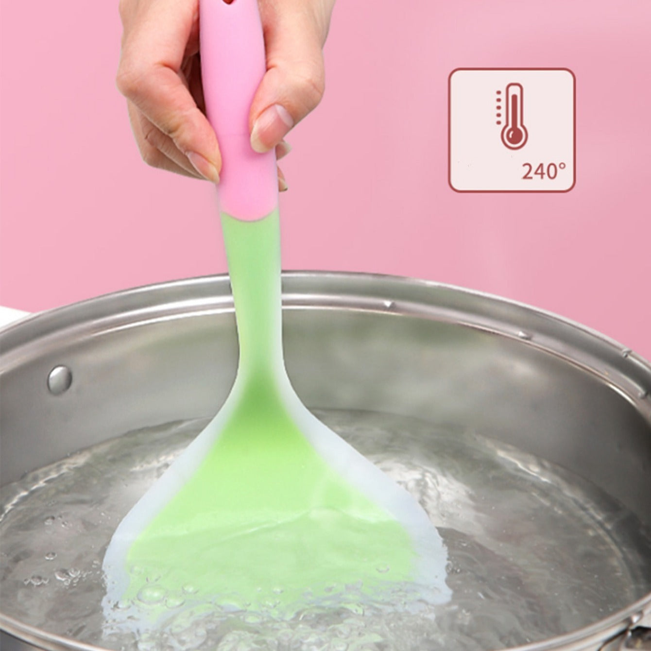 Heat Resistant Silicone Spatula Non Stick Fried Shovel