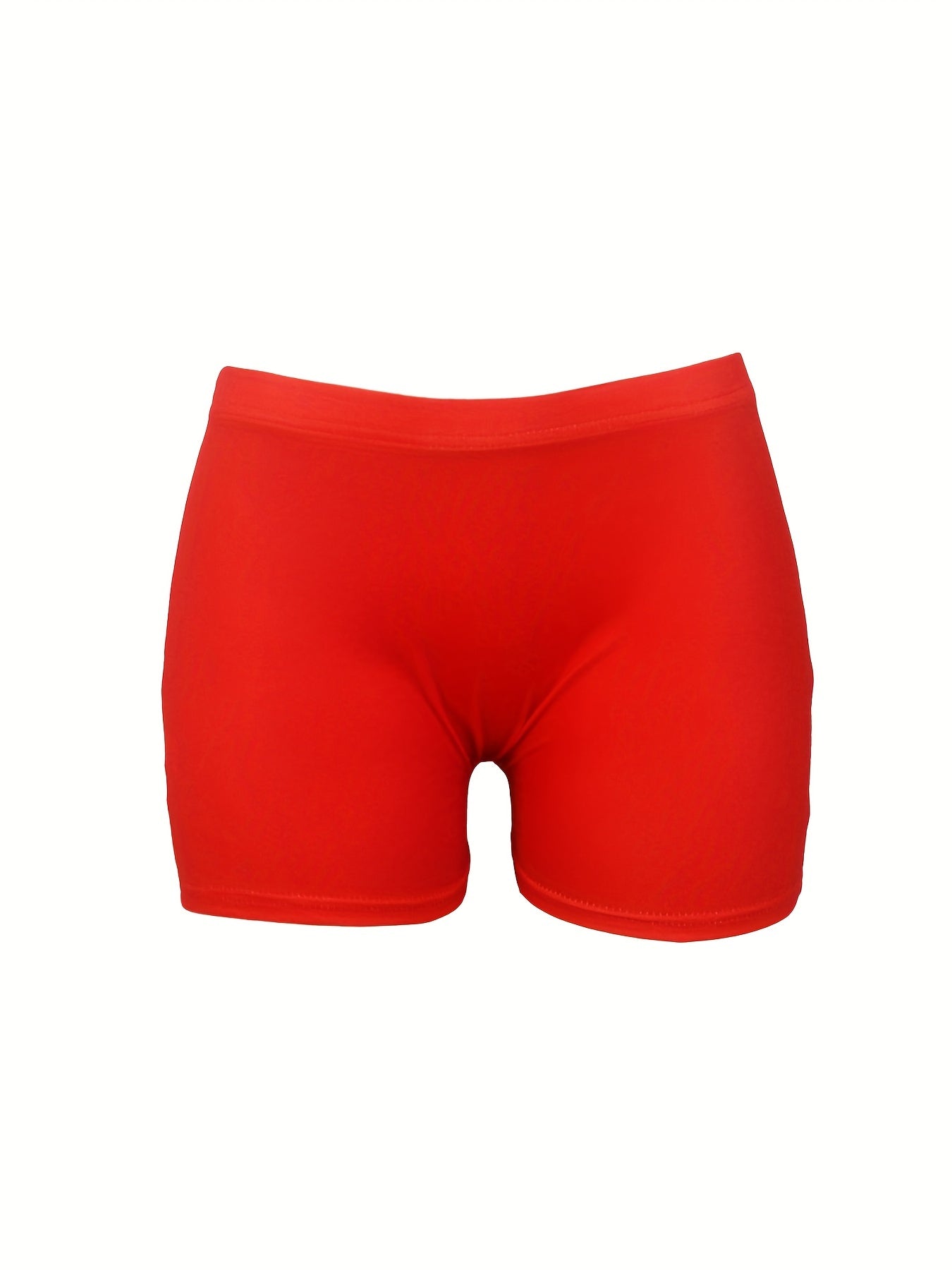 Letter Print Skinny Shorts for Women