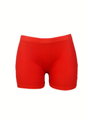 Letter Print Skinny Shorts for Women