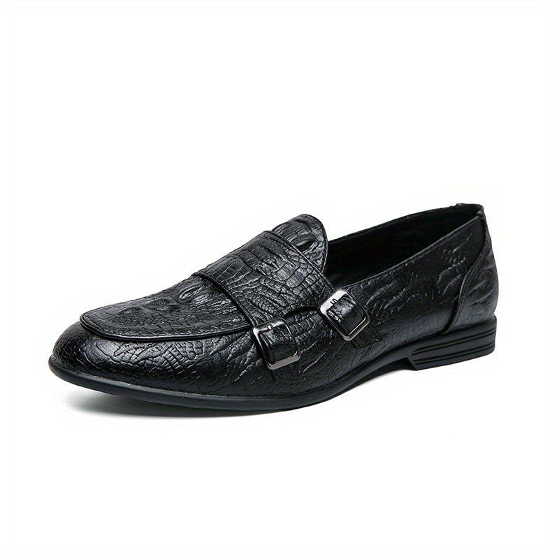 Men's Double Monk Loafers Comfy Casual Shoes