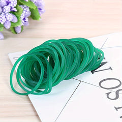 2000pcs Green Rubber Bands For Hair Office School Home Strong Elastic Band