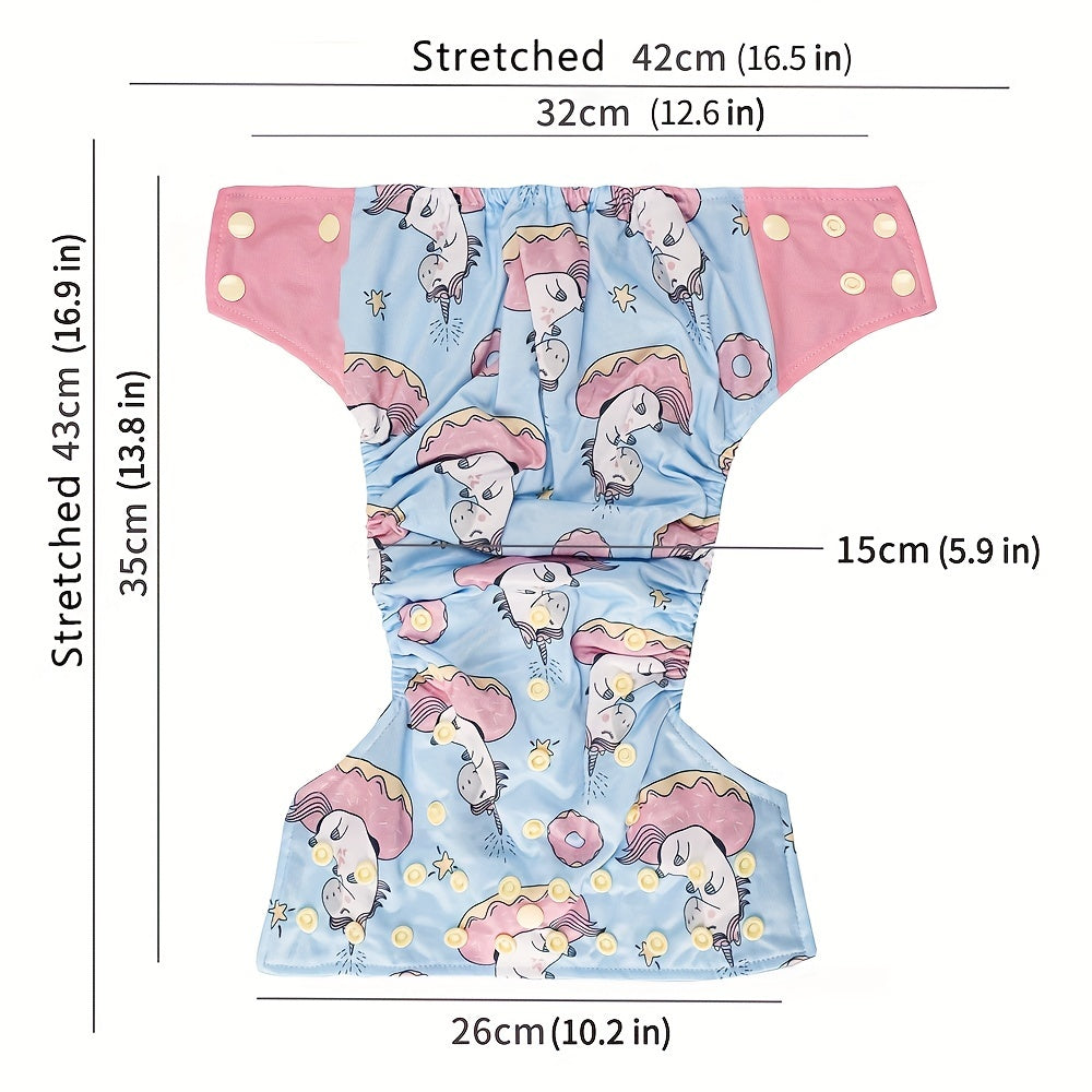 Waterproof Bamboo Charcoal Baby Cloth Diaper Adjustable Nappy