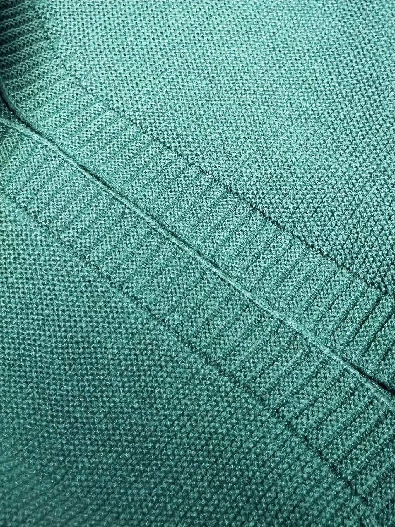 Solid Jacquard Long Sleeve Open Front Cardigan