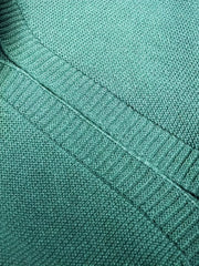 Solid Jacquard Long Sleeve Open Front Cardigan