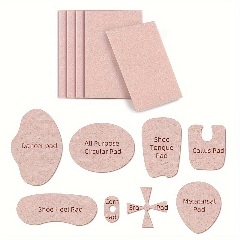 2pcs Self-adhesive Velvet Foot Pads Heel Protectors Insole
