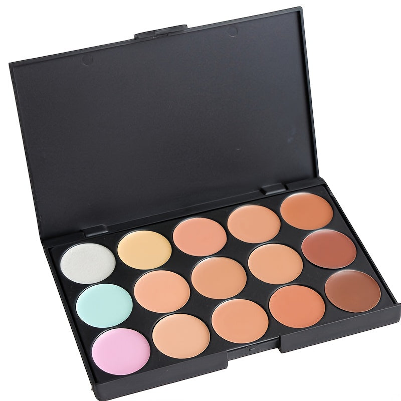 Pro 15 Colors Contouring Kit Cream Concealer Makeup Palette