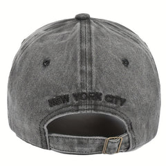 York Embroidery Baseball Cap Vintage Distressed Dad Hats Unisex Hip Hop Sun Hats