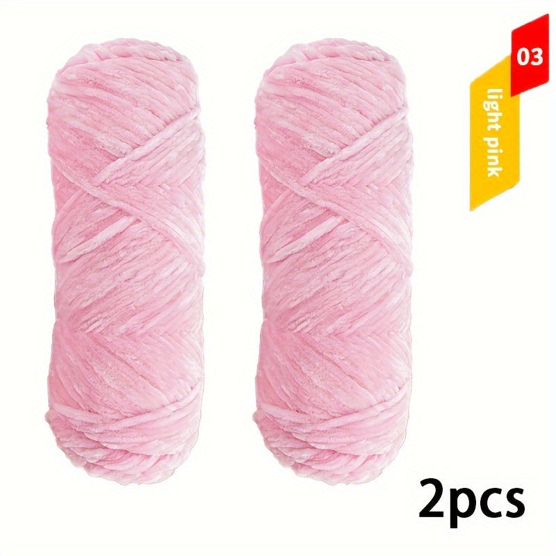 Chenille Woolen Crochet Thread Ice Strip Needle Warm Velvet Thread