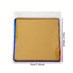 120pcs Colorful Cellophane Sheets for DIY Crafts & Wrapping Paper