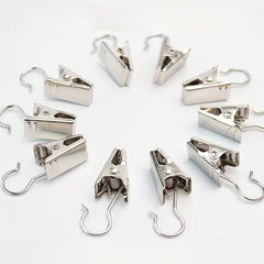 Stainless Steel Curtain Clips 10 Pack