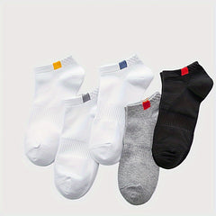 5 Pairs Women's Ankle Sports Socks Casual & Comfy Stockings