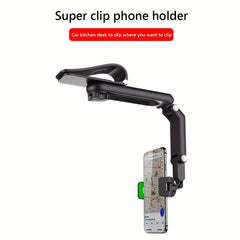 Sun Visor Car Phone Holder 360° Rotation Dashboard Phone Stand