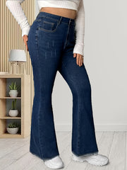 High Rise Flared Leg Jeans