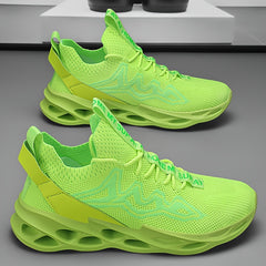 Men's Lace up Blade Sneakers Comfortable Breathable Shoes