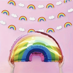 Rainbow Cloud Paper Birthday Party Decoration - 98x43in