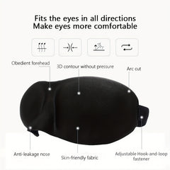 3D Eye Mask for Men and Women Night Blackout Adjustable Strap