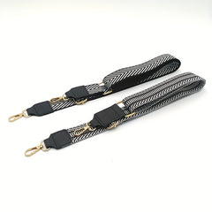 Geometric Pattern Bag Strap - Adjustable and Durable - Travel Bag Accessory