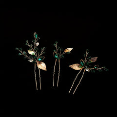 Crystal Jewelry Hairpin U shaped Ponytail Holder Hair Accessories