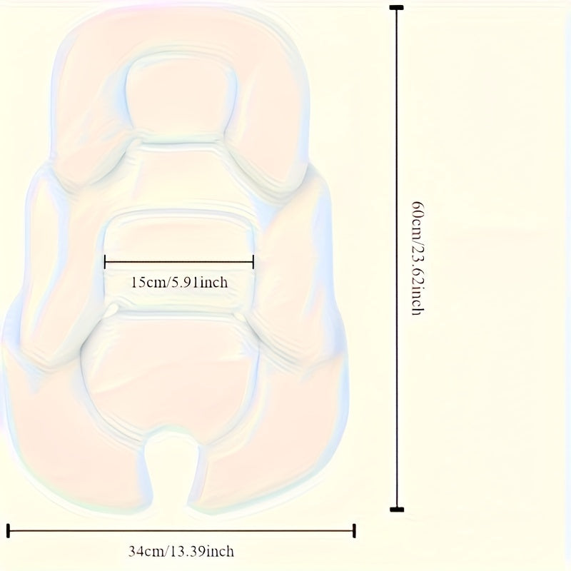 Soft Stroller Seat Cushion Reversible Waist Padding Cloth Surface 0-3 Years