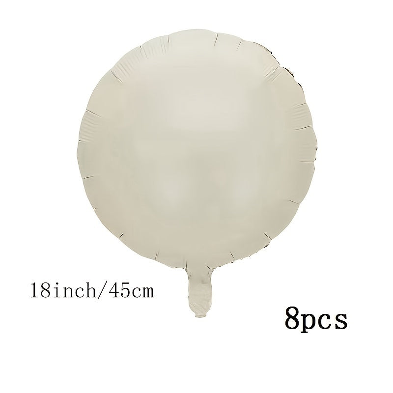 8pcs45 72 Cm Cream Caramel Love Ball Balloons Set