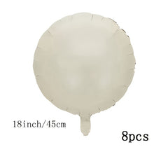 8pcs45 72 Cm Cream Caramel Love Ball Balloons Set