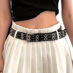 Rivet Wide Waist Belts Hip Hop Pants Jeans Belts Unisex