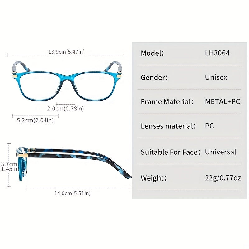 Retro Anti Light Reading Glasses HD