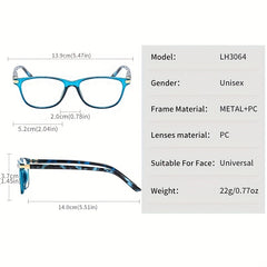 Retro Anti Light Reading Glasses HD